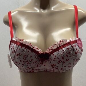 Massam Size Medium Floral Padded Underwire Bra. Made in Brazil. New with Tags